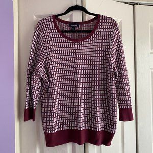 Lands End 3/4 length sleeve sweater